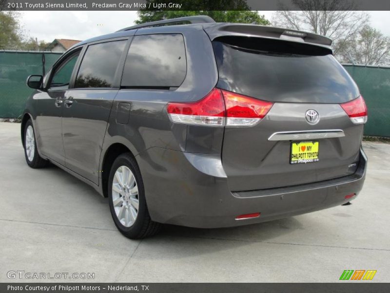 Predawn Gray Mica / Light Gray 2011 Toyota Sienna Limited