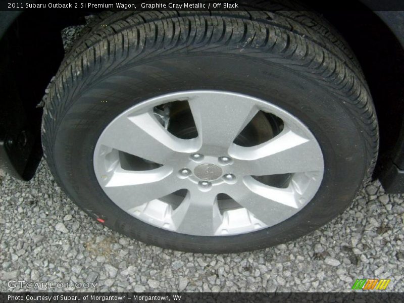 Graphite Gray Metallic / Off Black 2011 Subaru Outback 2.5i Premium Wagon