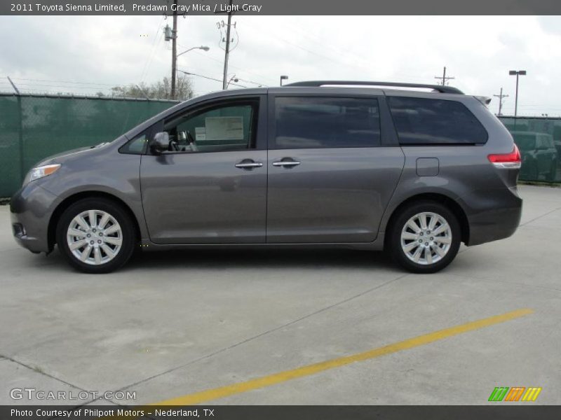 Predawn Gray Mica / Light Gray 2011 Toyota Sienna Limited