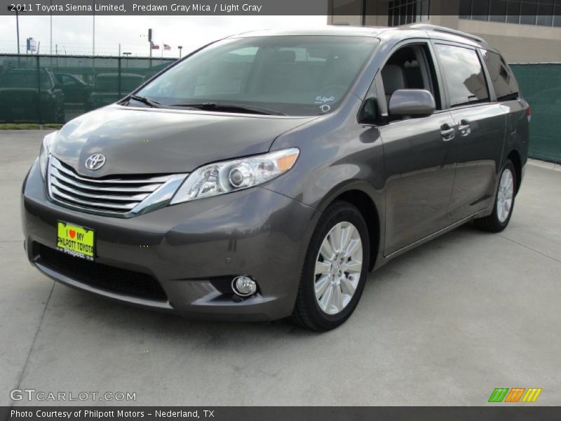 Predawn Gray Mica / Light Gray 2011 Toyota Sienna Limited