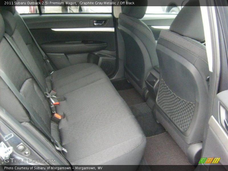 Graphite Gray Metallic / Off Black 2011 Subaru Outback 2.5i Premium Wagon