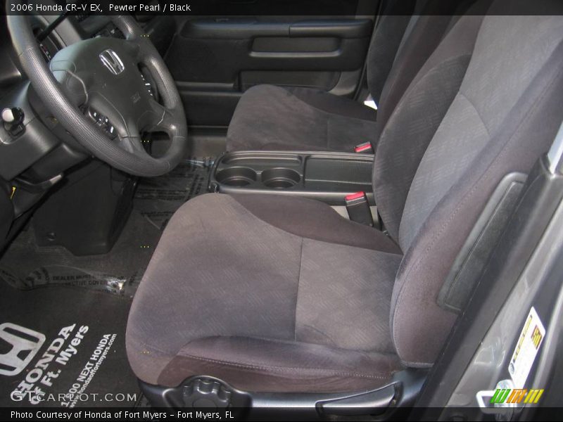 Pewter Pearl / Black 2006 Honda CR-V EX
