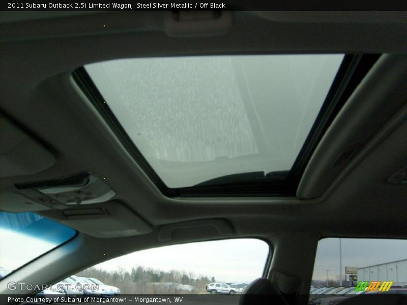 Steel Silver Metallic / Off Black 2011 Subaru Outback 2.5i Limited Wagon