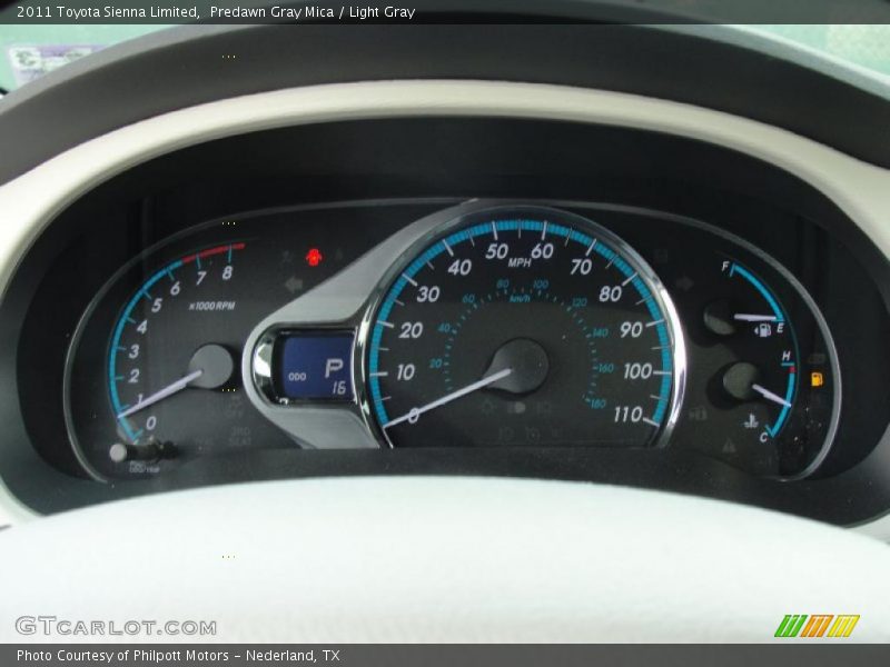 Predawn Gray Mica / Light Gray 2011 Toyota Sienna Limited