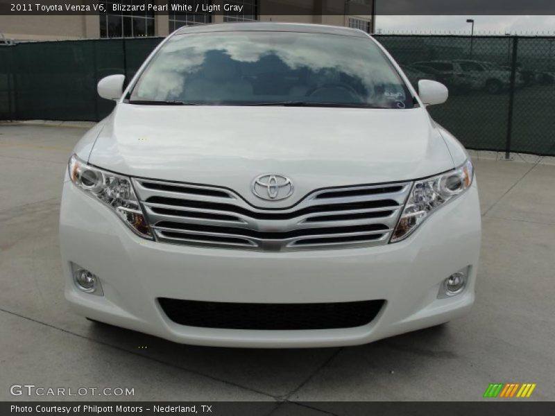 Blizzard Pearl White / Light Gray 2011 Toyota Venza V6