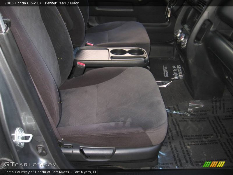 Pewter Pearl / Black 2006 Honda CR-V EX