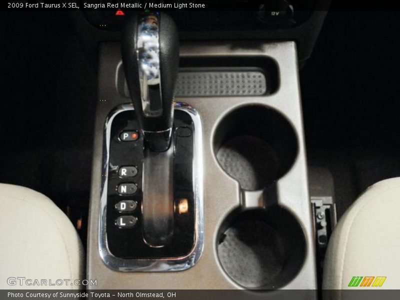 Sangria Red Metallic / Medium Light Stone 2009 Ford Taurus X SEL