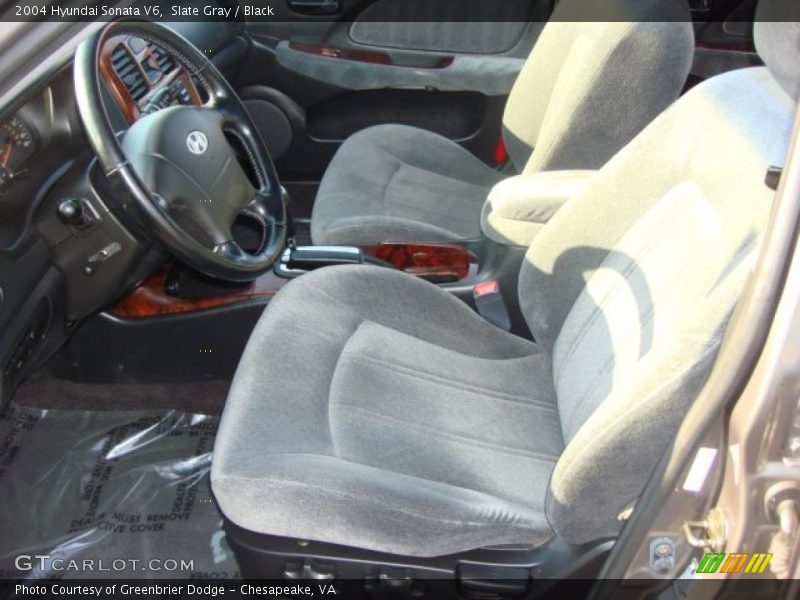 Slate Gray / Black 2004 Hyundai Sonata V6