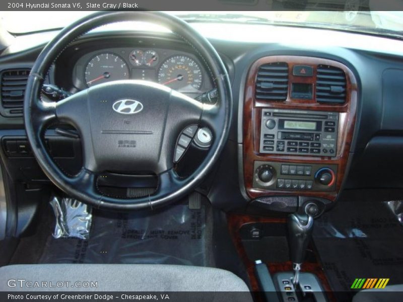 Slate Gray / Black 2004 Hyundai Sonata V6
