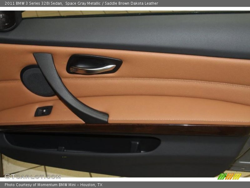 Space Gray Metallic / Saddle Brown Dakota Leather 2011 BMW 3 Series 328i Sedan