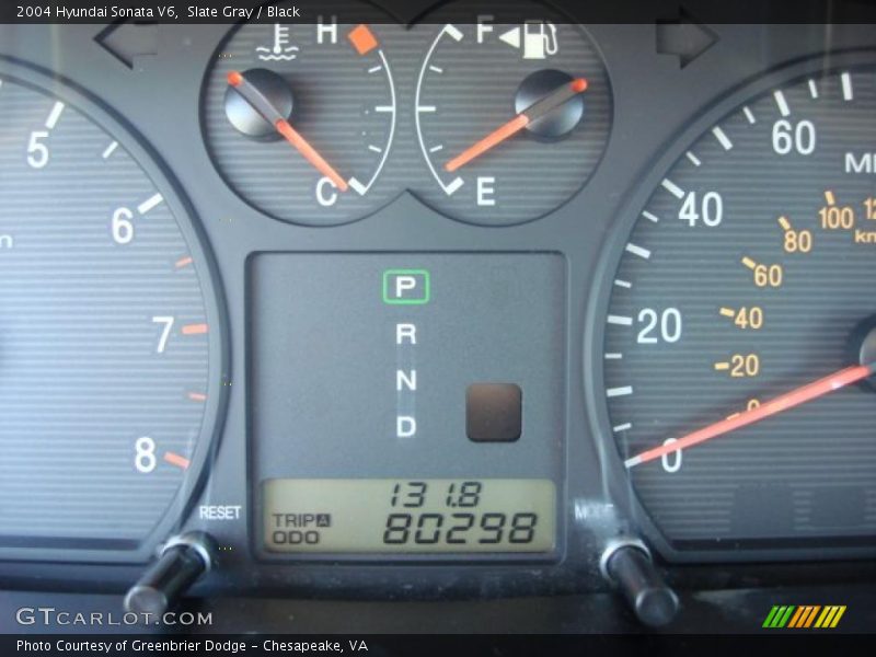 Slate Gray / Black 2004 Hyundai Sonata V6