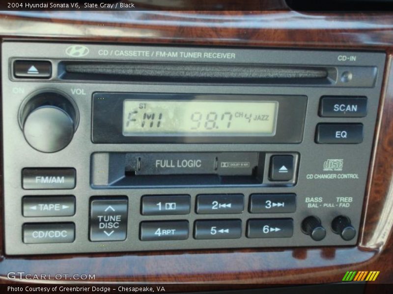 Slate Gray / Black 2004 Hyundai Sonata V6