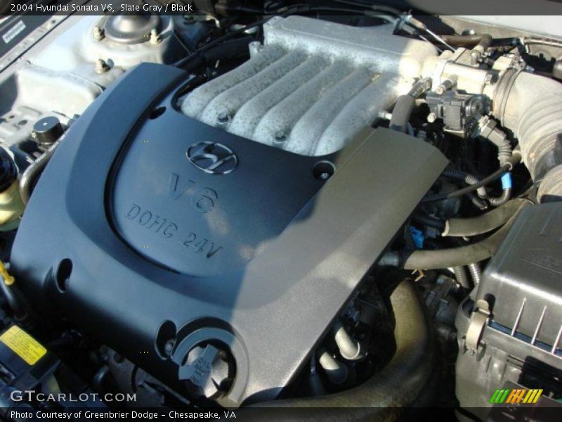 Slate Gray / Black 2004 Hyundai Sonata V6