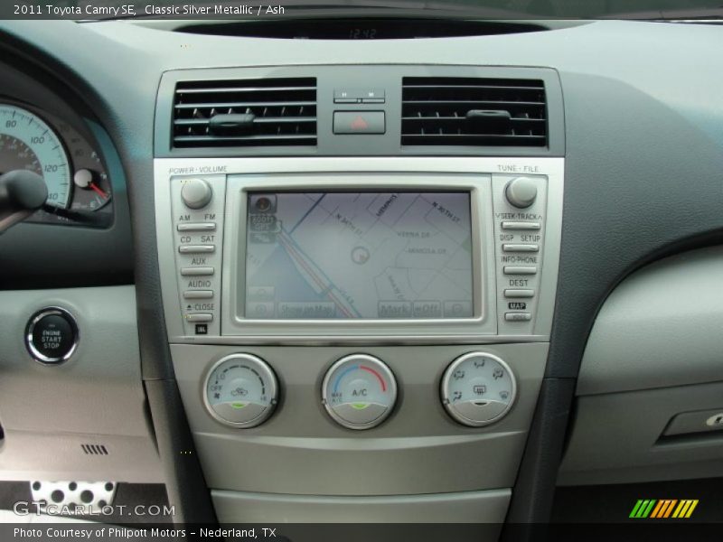Navigation of 2011 Camry SE