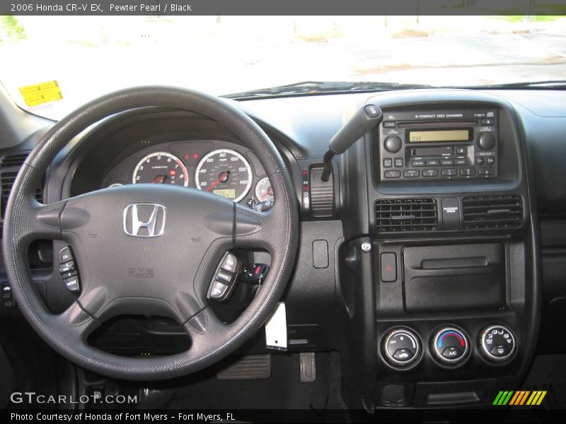 Pewter Pearl / Black 2006 Honda CR-V EX