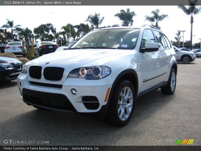 Alpine White / Sand Beige 2011 BMW X5 xDrive 35i