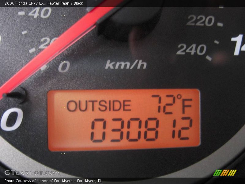 Pewter Pearl / Black 2006 Honda CR-V EX