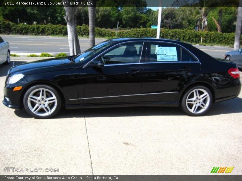 Black / Black 2011 Mercedes-Benz E 350 Sedan
