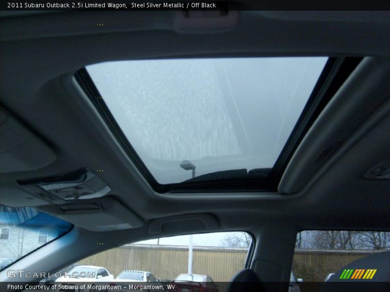 Steel Silver Metallic / Off Black 2011 Subaru Outback 2.5i Limited Wagon