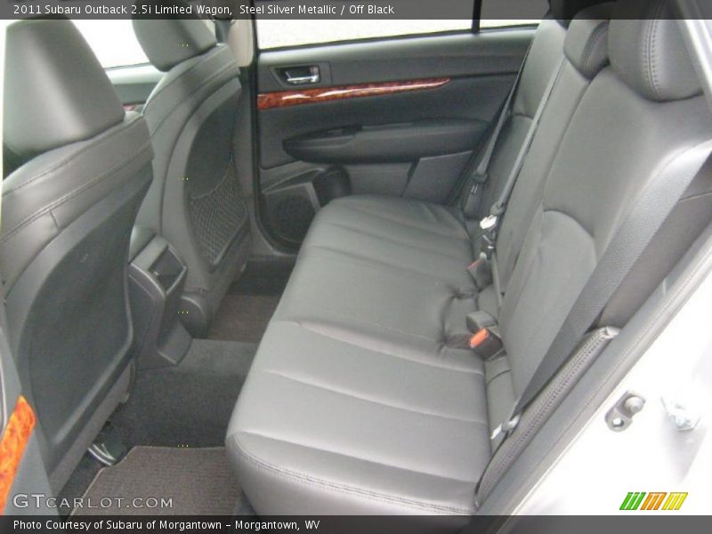Steel Silver Metallic / Off Black 2011 Subaru Outback 2.5i Limited Wagon