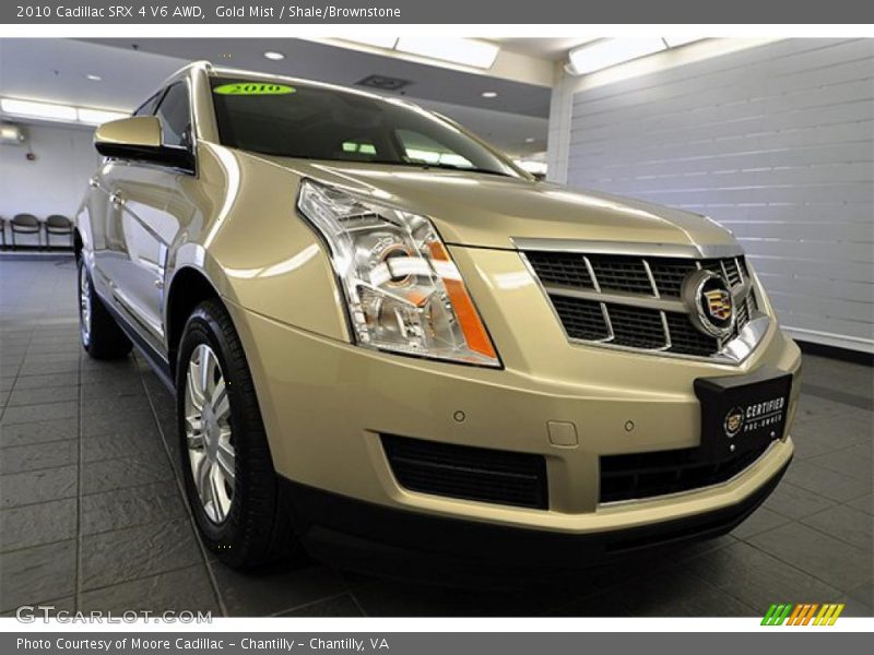 Gold Mist / Shale/Brownstone 2010 Cadillac SRX 4 V6 AWD