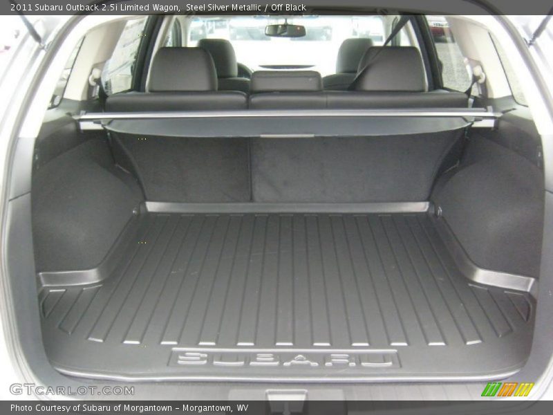 Steel Silver Metallic / Off Black 2011 Subaru Outback 2.5i Limited Wagon