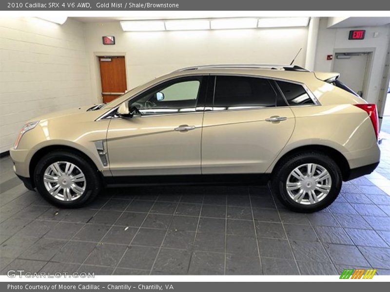 Gold Mist / Shale/Brownstone 2010 Cadillac SRX 4 V6 AWD