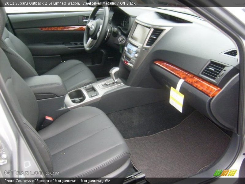 Steel Silver Metallic / Off Black 2011 Subaru Outback 2.5i Limited Wagon
