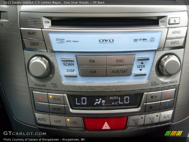 Steel Silver Metallic / Off Black 2011 Subaru Outback 2.5i Limited Wagon