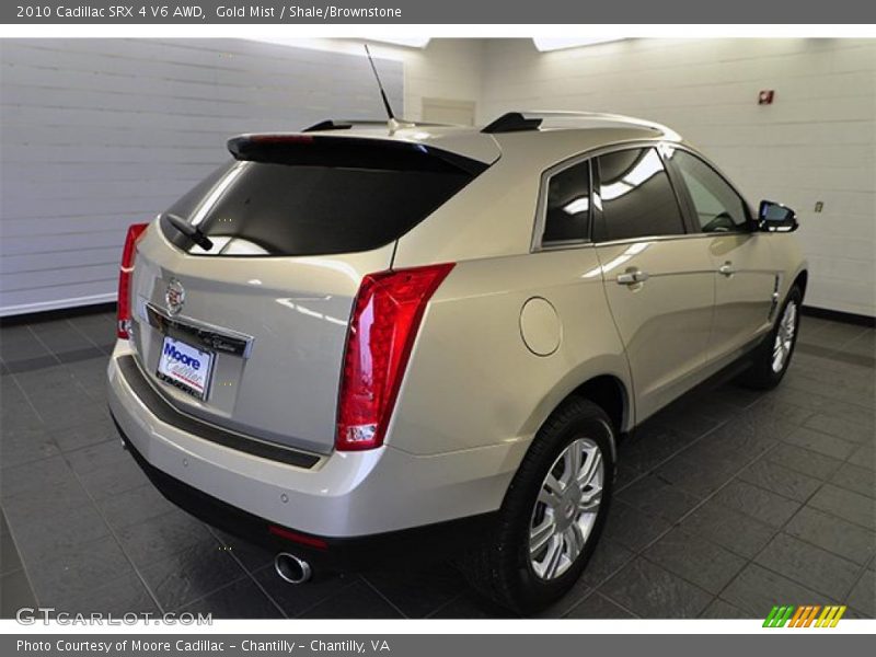 Gold Mist / Shale/Brownstone 2010 Cadillac SRX 4 V6 AWD