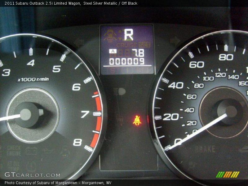 Steel Silver Metallic / Off Black 2011 Subaru Outback 2.5i Limited Wagon