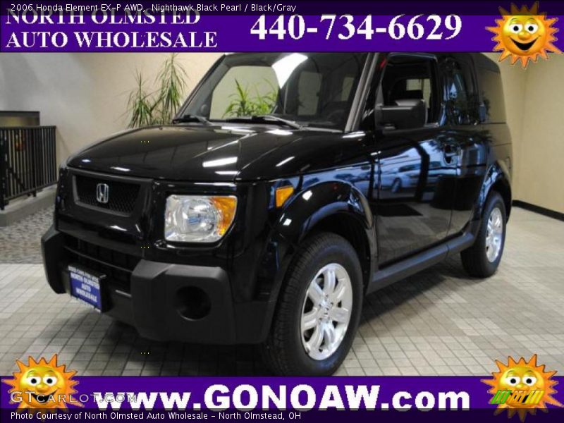Nighthawk Black Pearl / Black/Gray 2006 Honda Element EX-P AWD