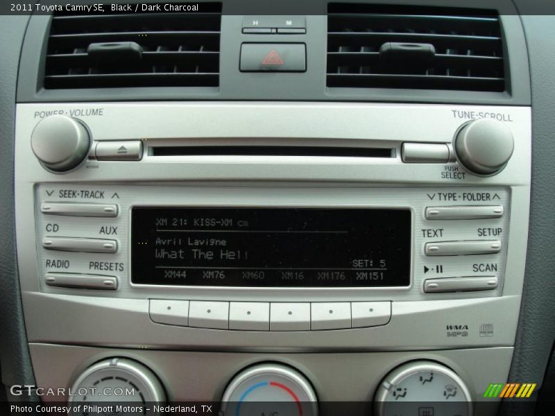 Black / Dark Charcoal 2011 Toyota Camry SE