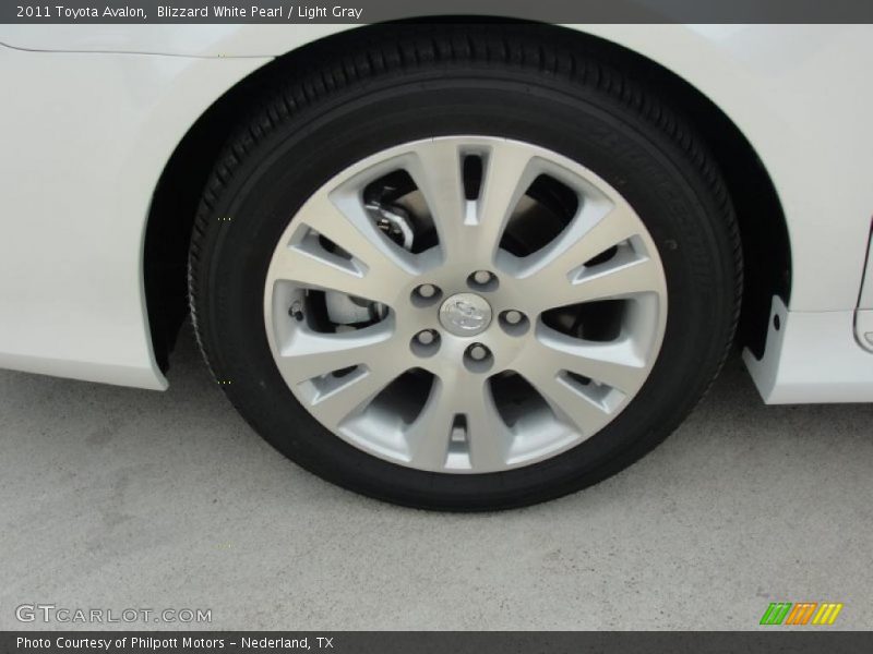 Blizzard White Pearl / Light Gray 2011 Toyota Avalon