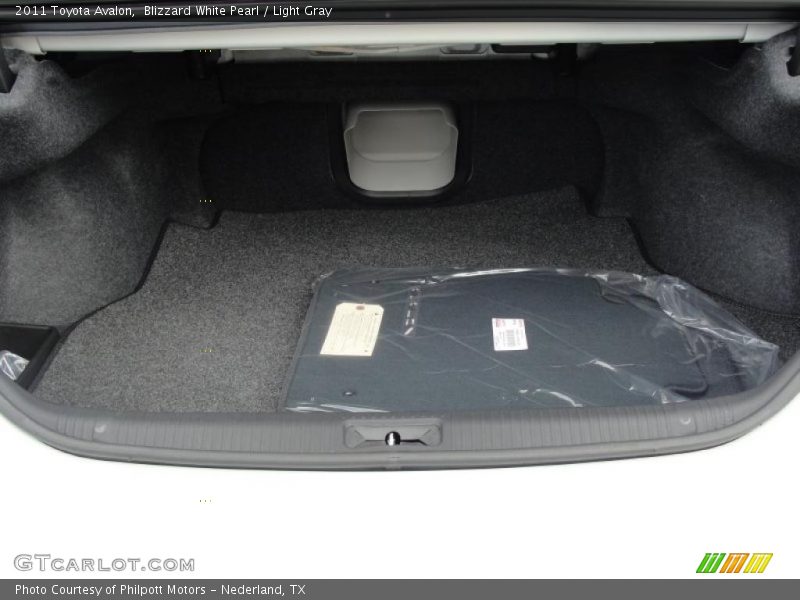 Blizzard White Pearl / Light Gray 2011 Toyota Avalon