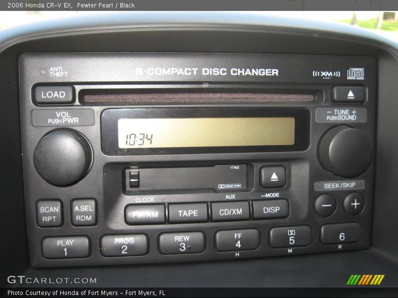 Pewter Pearl / Black 2006 Honda CR-V EX