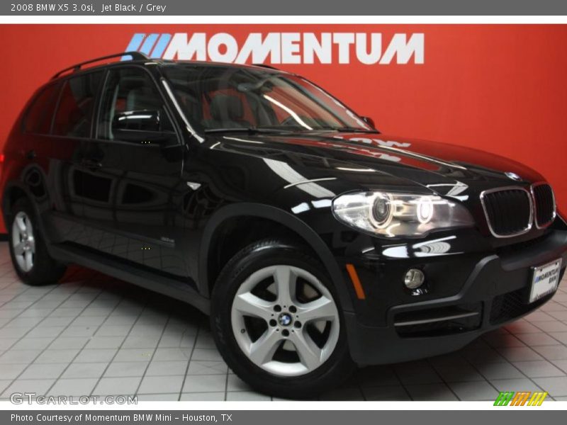 Jet Black / Grey 2008 BMW X5 3.0si