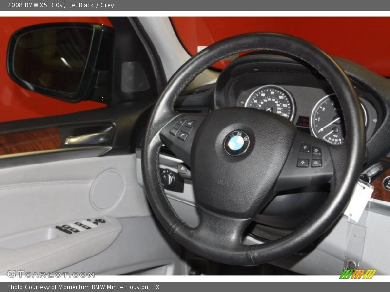 Jet Black / Grey 2008 BMW X5 3.0si