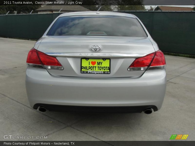 Classic Silver Metallic / Light Gray 2011 Toyota Avalon