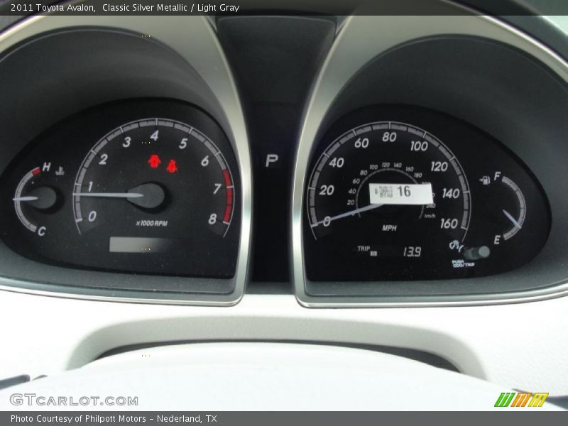 Classic Silver Metallic / Light Gray 2011 Toyota Avalon