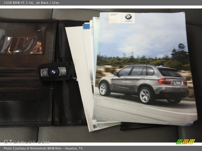 Jet Black / Grey 2008 BMW X5 3.0si