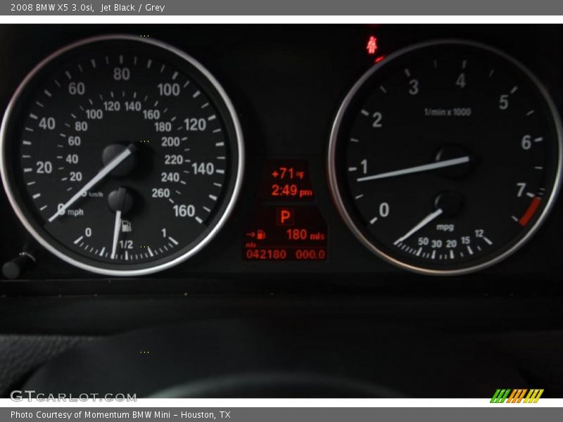 Jet Black / Grey 2008 BMW X5 3.0si