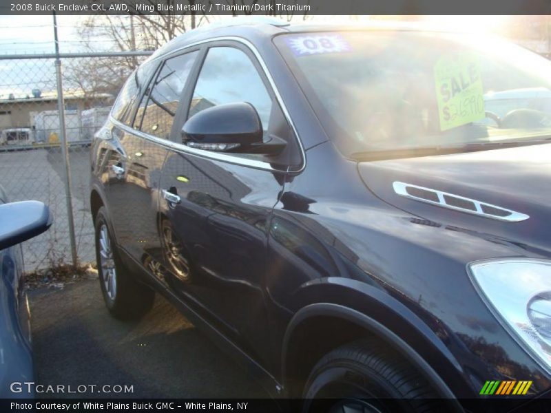 Ming Blue Metallic / Titanium/Dark Titanium 2008 Buick Enclave CXL AWD