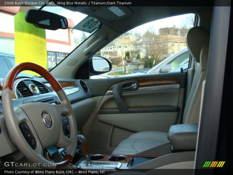 Ming Blue Metallic / Titanium/Dark Titanium 2008 Buick Enclave CXL AWD