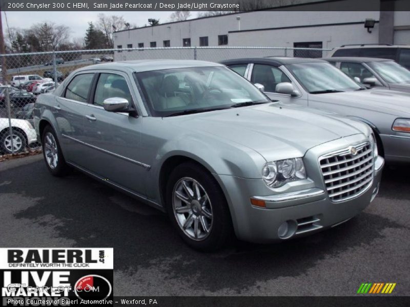 Satin Jade Pearlcoat / Deep Jade/Light Graystone 2006 Chrysler 300 C HEMI