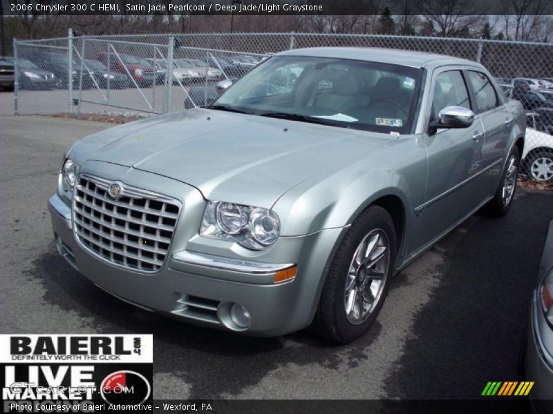 Satin Jade Pearlcoat / Deep Jade/Light Graystone 2006 Chrysler 300 C HEMI