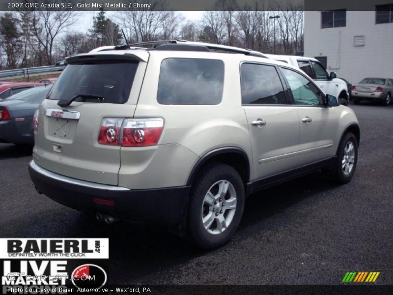 Gold Mist Metallic / Ebony 2007 GMC Acadia SLE