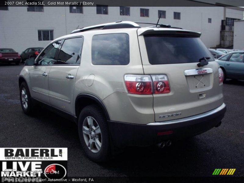 Gold Mist Metallic / Ebony 2007 GMC Acadia SLE