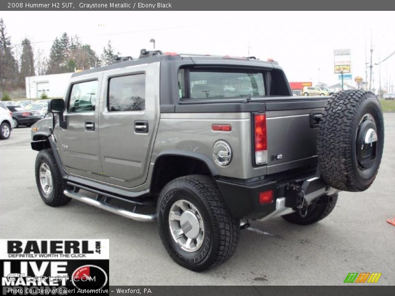 Graystone Metallic / Ebony Black 2008 Hummer H2 SUT