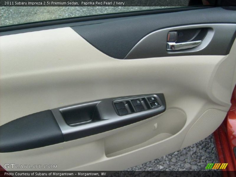 Paprika Red Pearl / Ivory 2011 Subaru Impreza 2.5i Premium Sedan